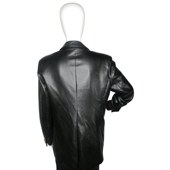 Truth Women's Faux Leather Jacket Black Size 10 - Picture 5 of 10